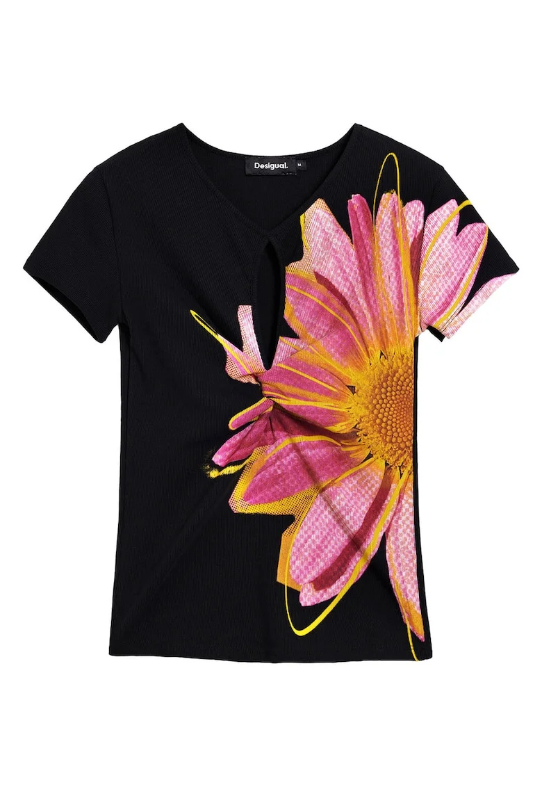Tricou dama,  bumbac, negru,