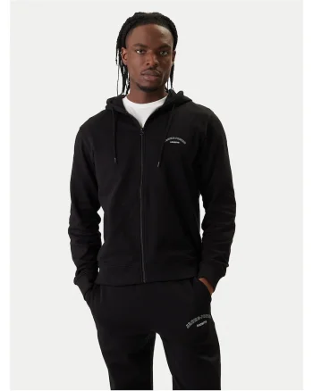 Bluza barbati  cu fermoar, Negru