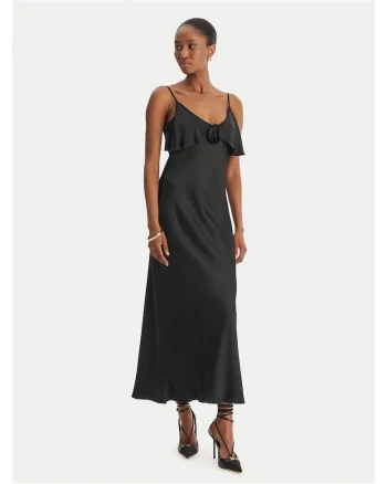 Rochie de cocktail,  viscoza, negru, Negru