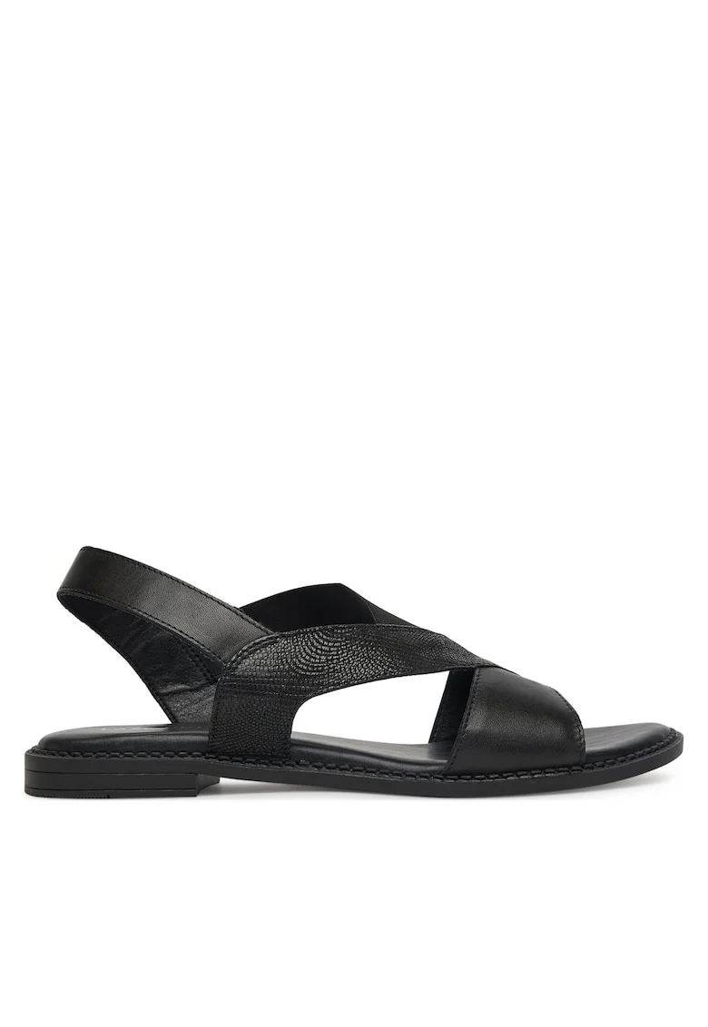 Sandale  piele naturala, dama, Negru