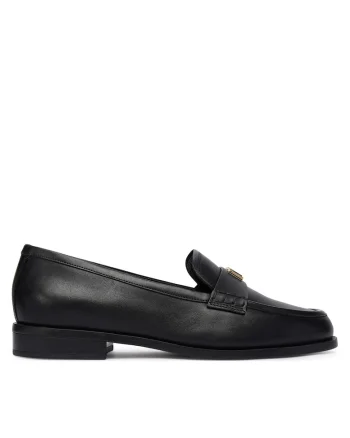 Mocasini  piele naturala negru, Negru