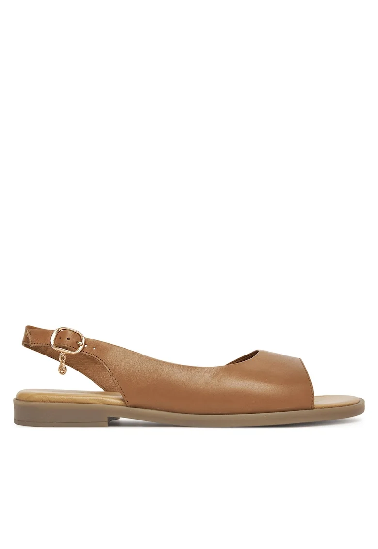 Sandale dama, piele naturala, maro, Maro