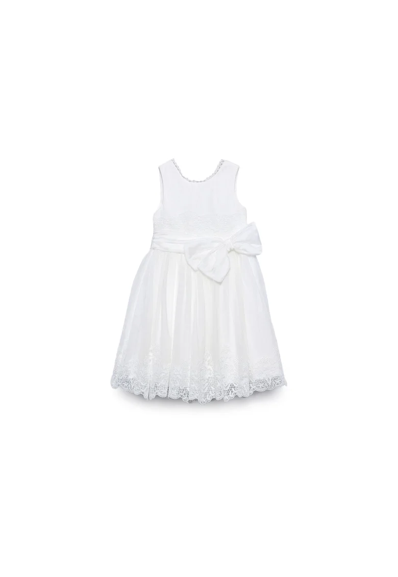 Rochie fete,  alb, Alb