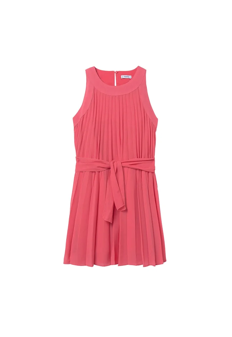 Rochie fete  din poliester, Roz