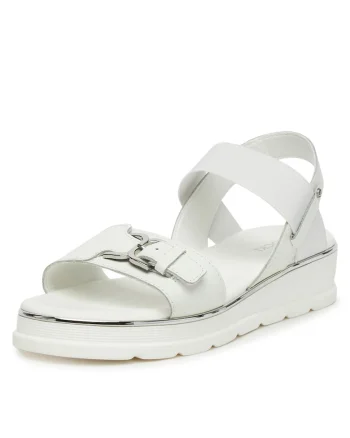 Sandale dama,  piele alb, Alb