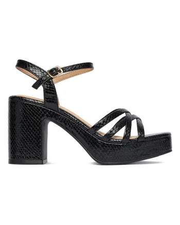 Sandale dama,  piele ecologica, Negru