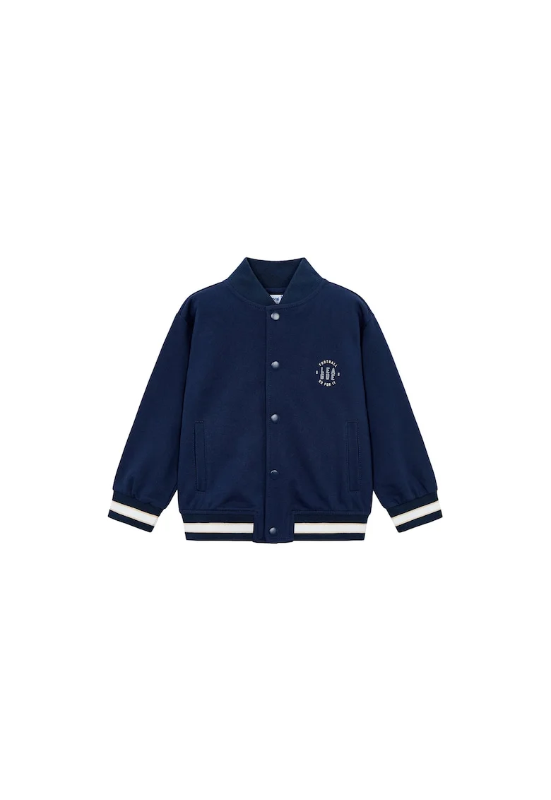 Geaca baieti,  55% poliester, 44% bumbac, 1% elastan, 45987, Bleumarin