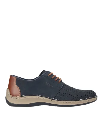 Pantofi casual, barbati,  ANTISTRESS, 05226-14 bleumarin, piele ecologica, Bleumarin
