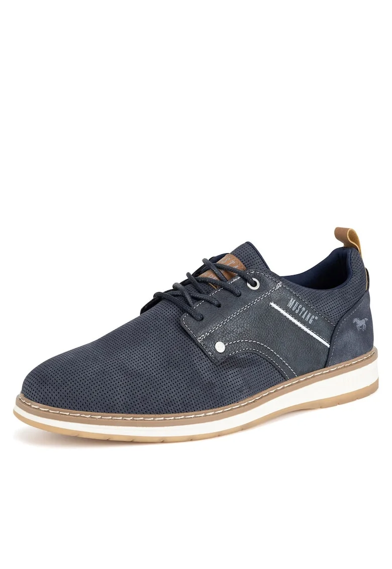 Pantofi barbati,  bleumarin, tesatura,