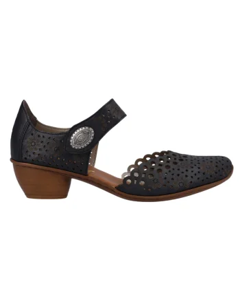 Pantofi casual, dama,  ANTISTRESS, 43753-14 bleumarin, piele naturala, Bleumarin
