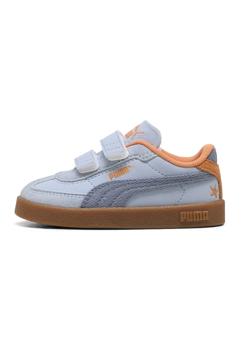 Pantofi sport Club II Era Summer V cu velcro, Albastru pastel/Portocaliu