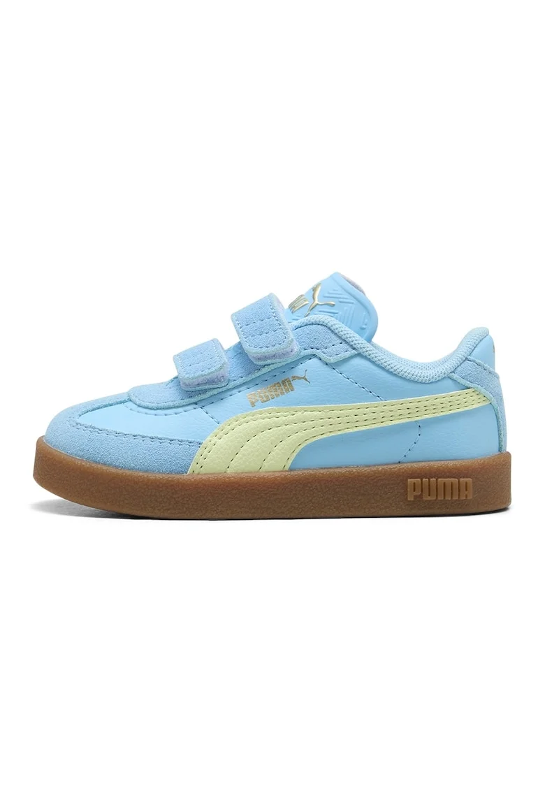 Pantofi sport Club II Era cu velcro, Galben pal/Albastru deschis neon
