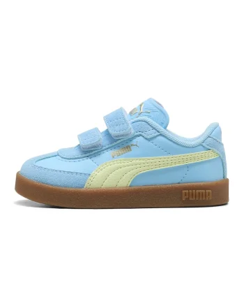 Pantofi sport Club II Era cu velcro, Galben pal/Albastru deschis neon