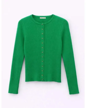 cardigan slim, Verde