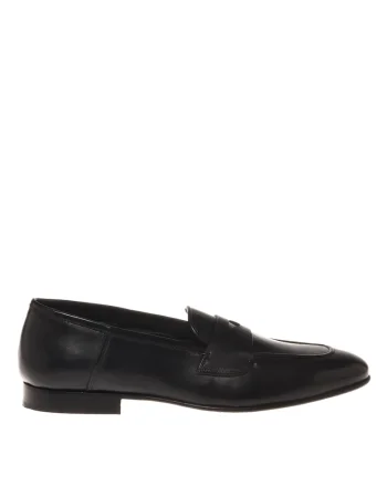 Pantofi loafer de piele, Negru