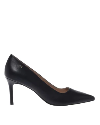 Pantofi de piele cu varf ascutit, Negru