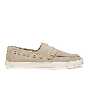 Pantofi loafer de piele intoarsa Avola, Maro nisip