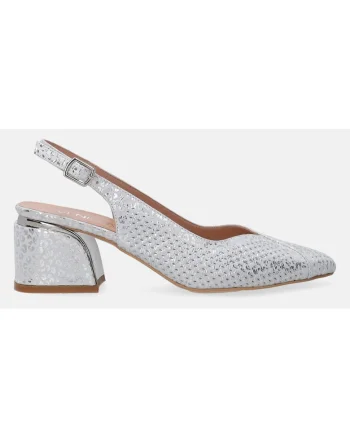 Pantofi din piele nabuc cu bareta slingback