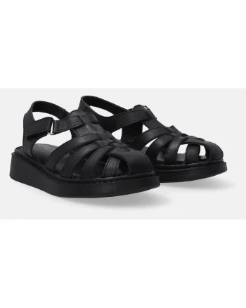 Sandale faltform din piele cu inchidere cu velcro