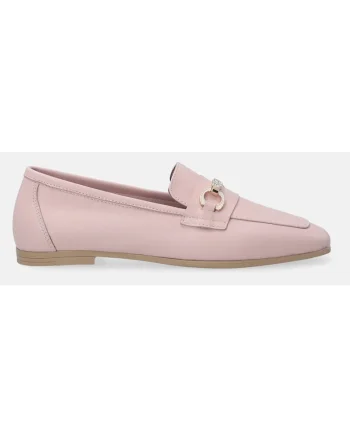 Pantofi loafer din piele cu detaliu lant