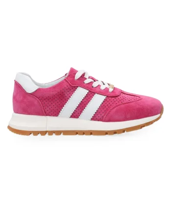 Pantofi sport din piele intoarsa in doua culori