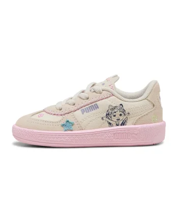 Pantofi sport Palermo Gabby's Dollhouse cu garnituri din piele intoarsa, Gri deschis/Bej/Roz pal