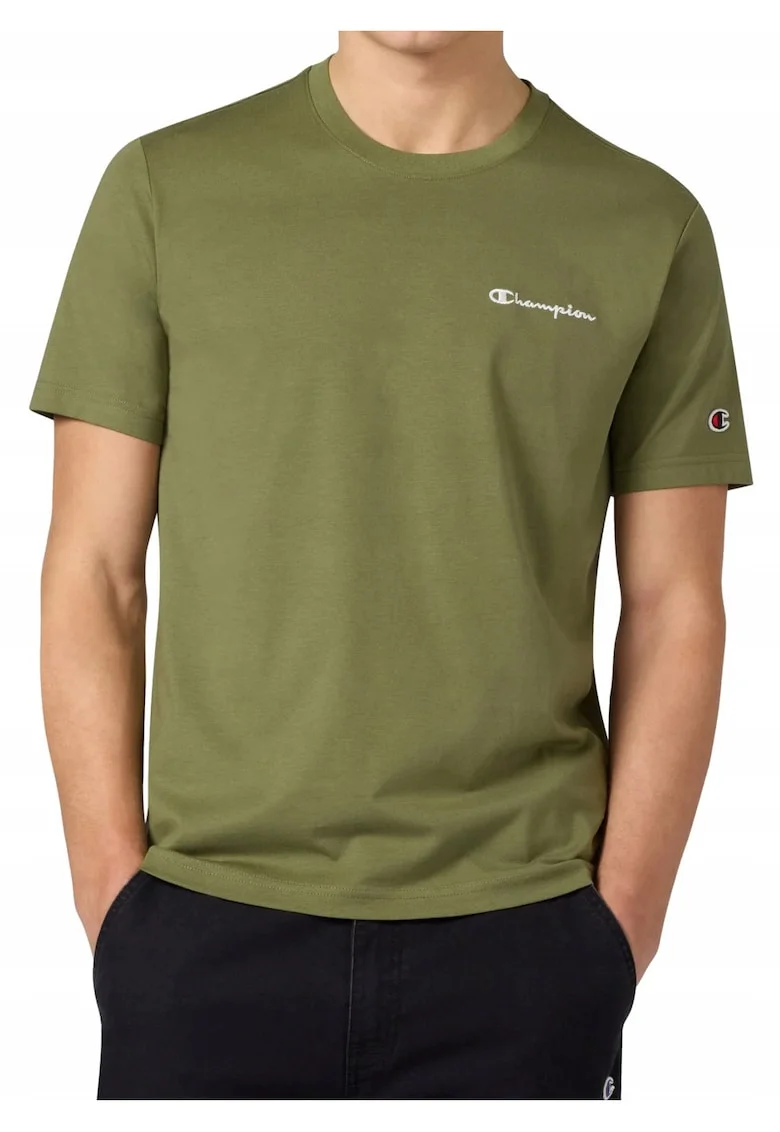 Tricou cu decolteu la baza gatului si detaliu logo