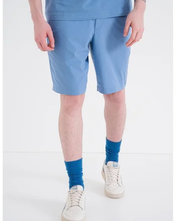 Pantaloni scurti regular fit cu buzunare, din material usor Speedflex, Albastru deschis