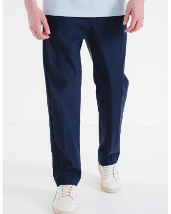 Pantaloni cu snur in talie, Bleumarin