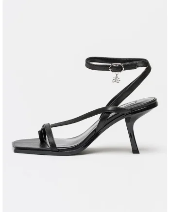 Sandale din piele cu barete multiple Karmel, Negru