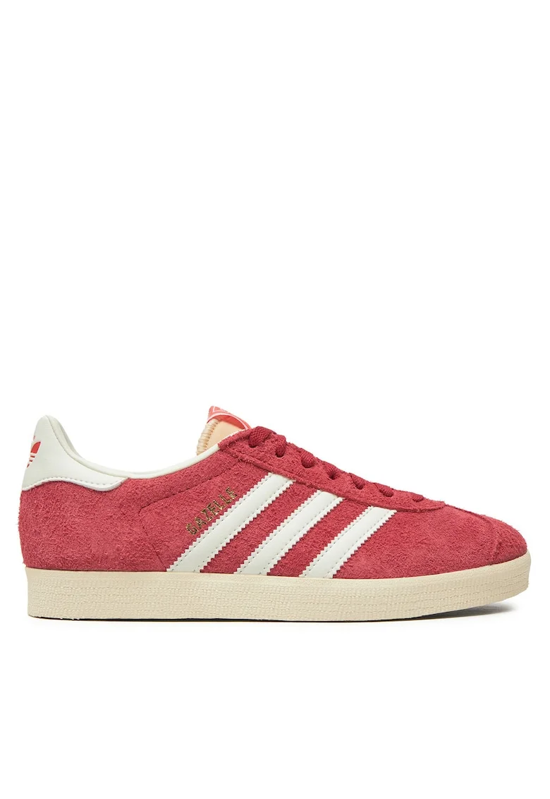 Tenisi unisex  Gazelle IF9652, piele naturala, rosu/alb