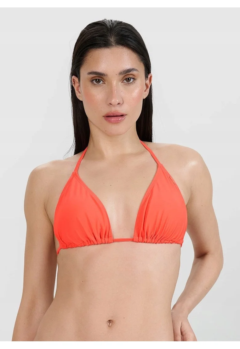 Top bikini  material elastic, Portocaliu