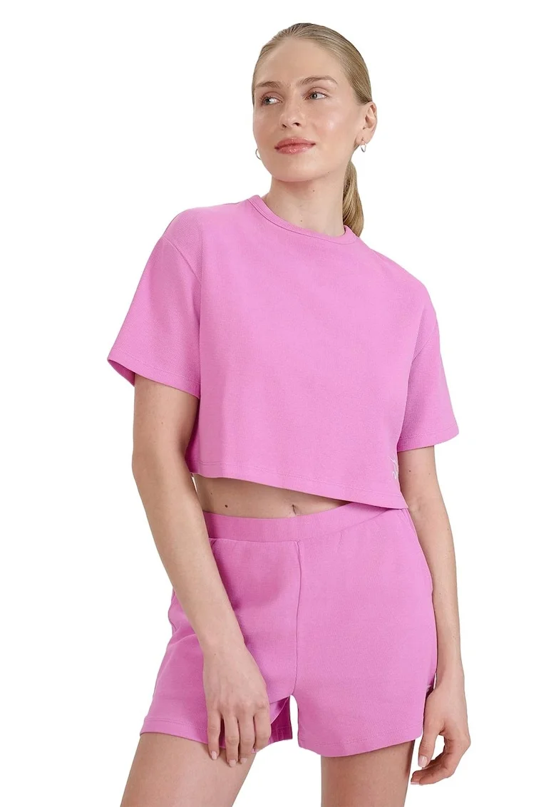Tricou  roz, bumbac, Roz