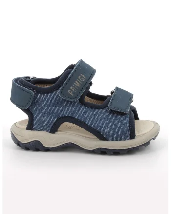 Sandale cu inchidere velcro si logo
