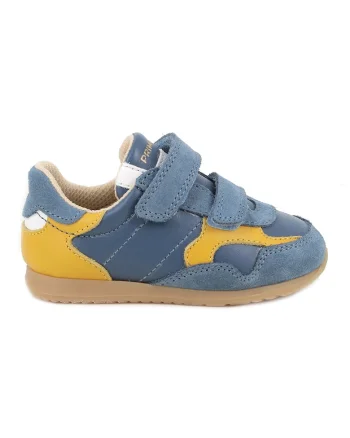 Pantofi sport din piele intoarsa cu inchidere velcro