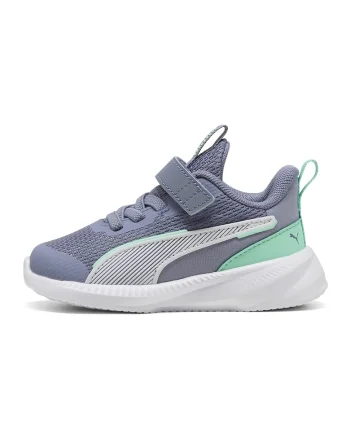 Pantofi sport Flyer 3 de plasa cu banda velcro, Albastru prafuit/Alb optic/Verde menta