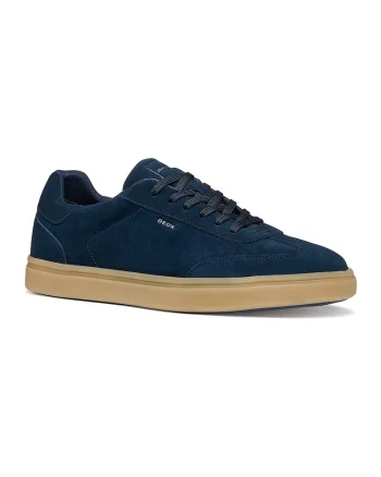 Pantofi sport low-cut din piele intoarsa, Albastru ultramarin
