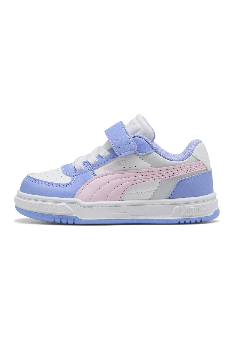 Pantofi sport Caven III Block cu velcro, Alb/Albastru pastel/Roz pastel