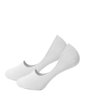 Sosete talpici invizibile bumbac barbati, SBG2SCARPALB,, Alb