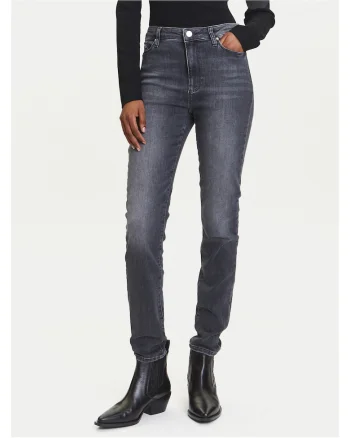 Blugi dama,  gri, 82% bumbac/16% poliester reciclat/elastan