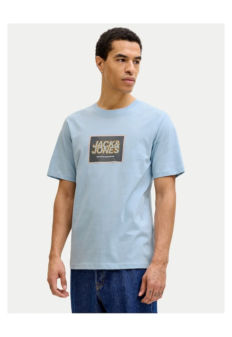 Tricou Barbati,  Bumbac organic, Albastru deschis