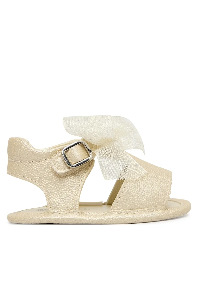 Sandale copii,  auriu, piele ecologica, sistem inchidere Velcro,