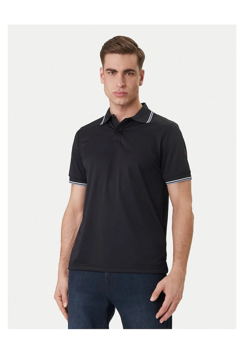 Tricou barbati  poliester reciclat, negru