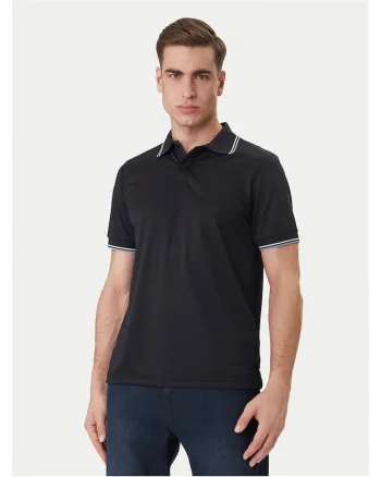 Tricou barbati  poliester reciclat, negru