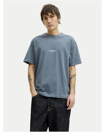 Tricou de Barbati,  din Bumbac organic Albastru