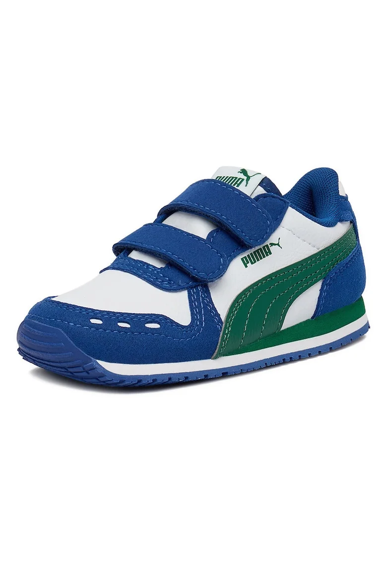 Pantofi copii,  sneakers, albastru, material sintetic, inchidere velcro