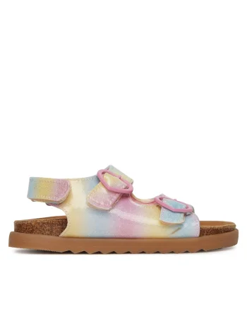 Sandale copii,  roz, material sintetic, sistem inchidere Velcro,