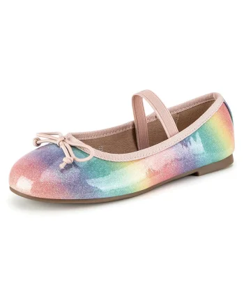 Pantofi copii,  balerini, multicolor, material sintetic