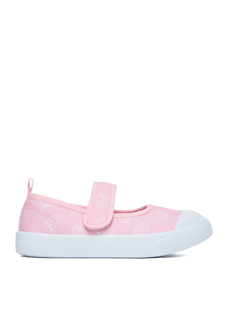 Pantofi copii,  material textil, roz, inchidere velcro