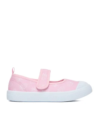 Pantofi copii,  material textil, roz, inchidere velcro